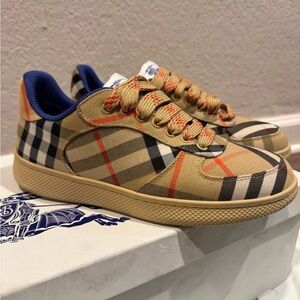 Burberry Terrace Check Low-Top Sneakers